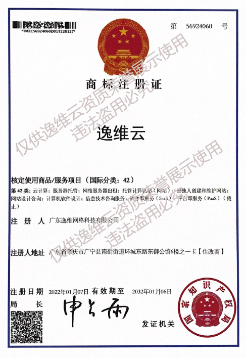 商标证书